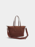 Bolso Shopper Textura Suave Con Colgante