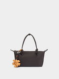 Bolso Tote Textura Suave Con Colgante S
