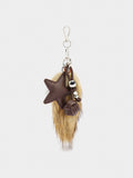 Llavero Charm Efeito Pelo Con Estrella