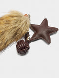 Llavero Charm Efeito Pelo Con Estrella