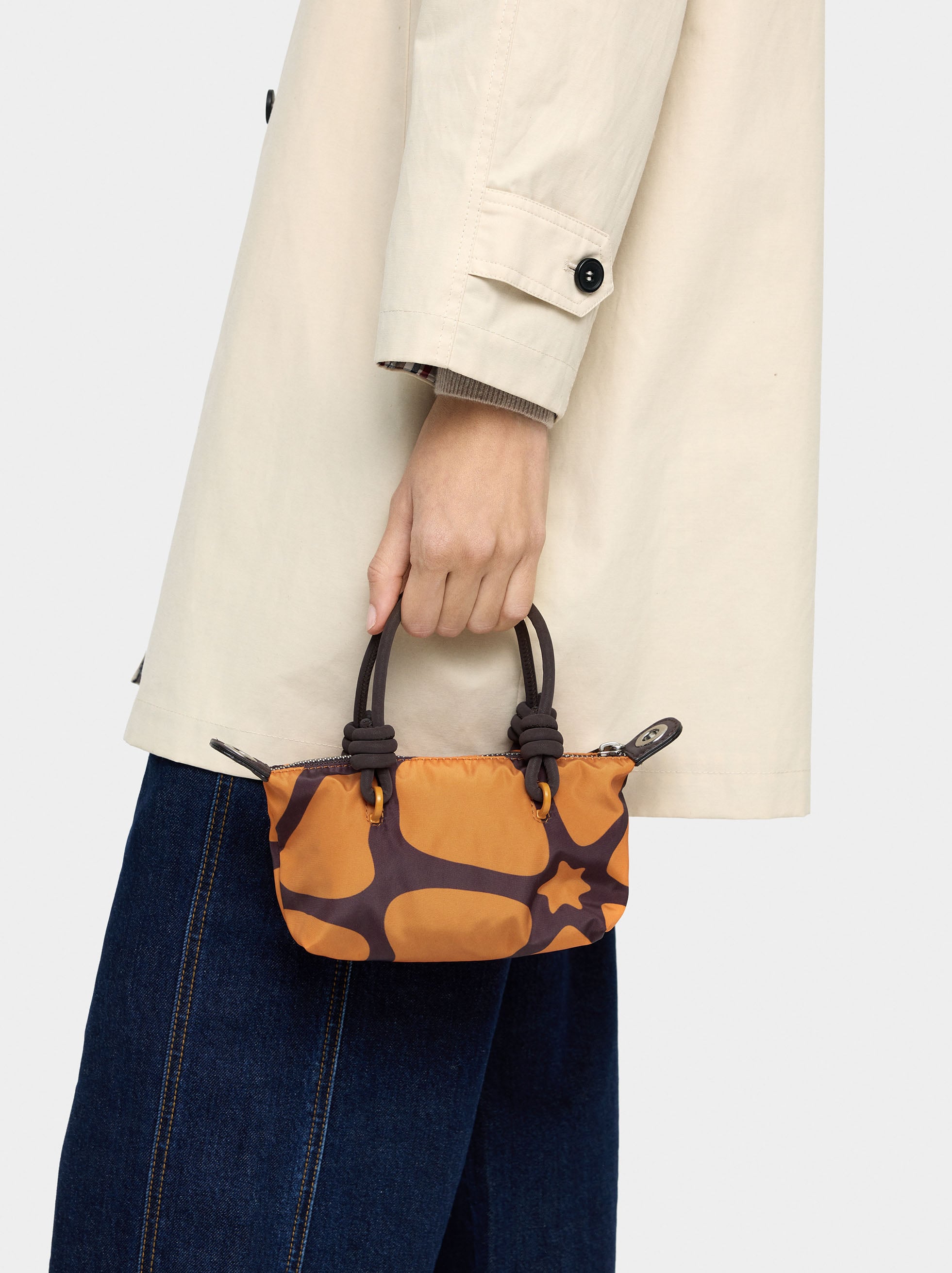 Bolso Tote De Textura Suave Xs