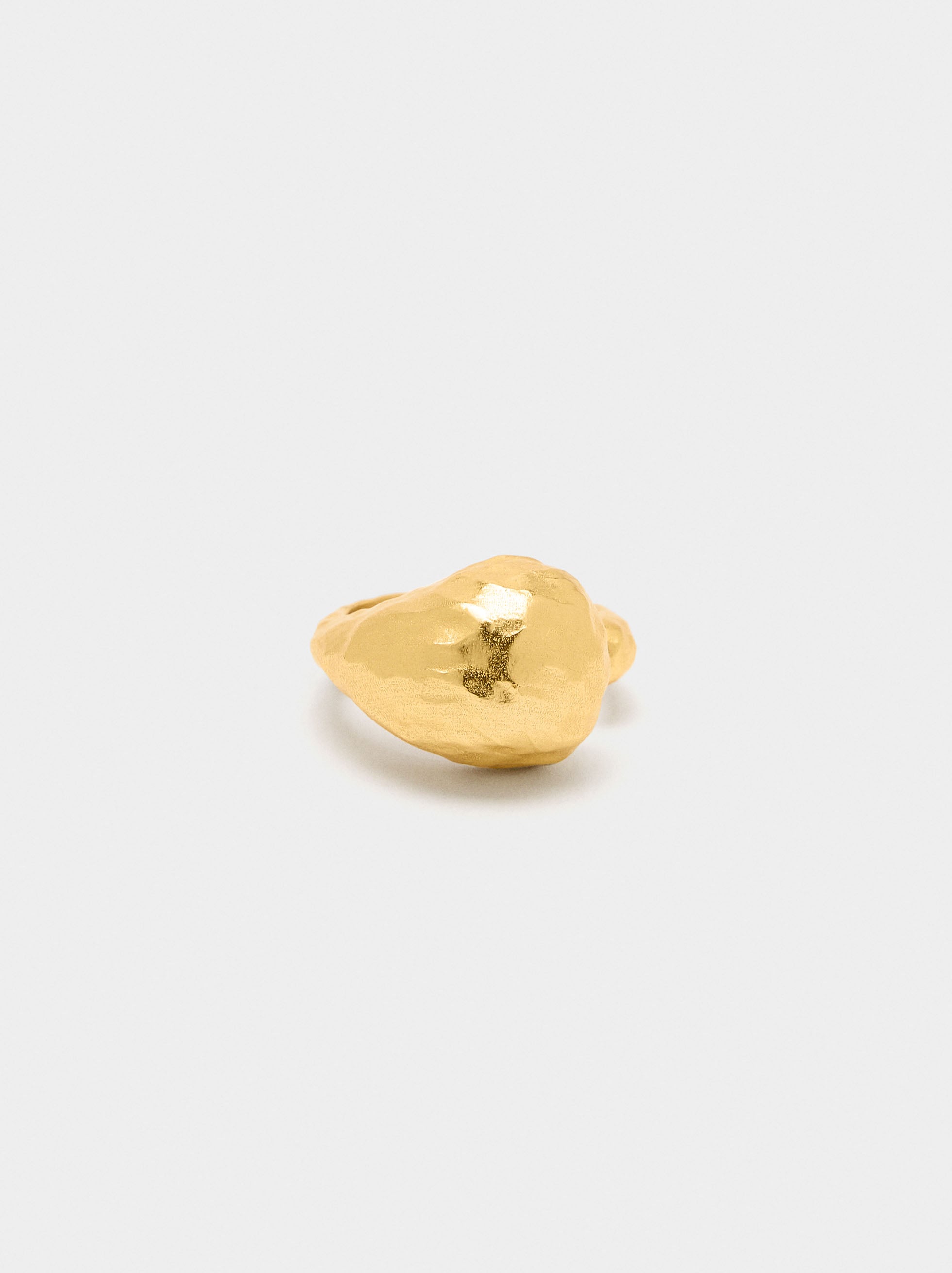 Anillo Abierto Asimétrico - Baño De Oro 18k