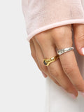 Anillo Irregular - Baño De Plata