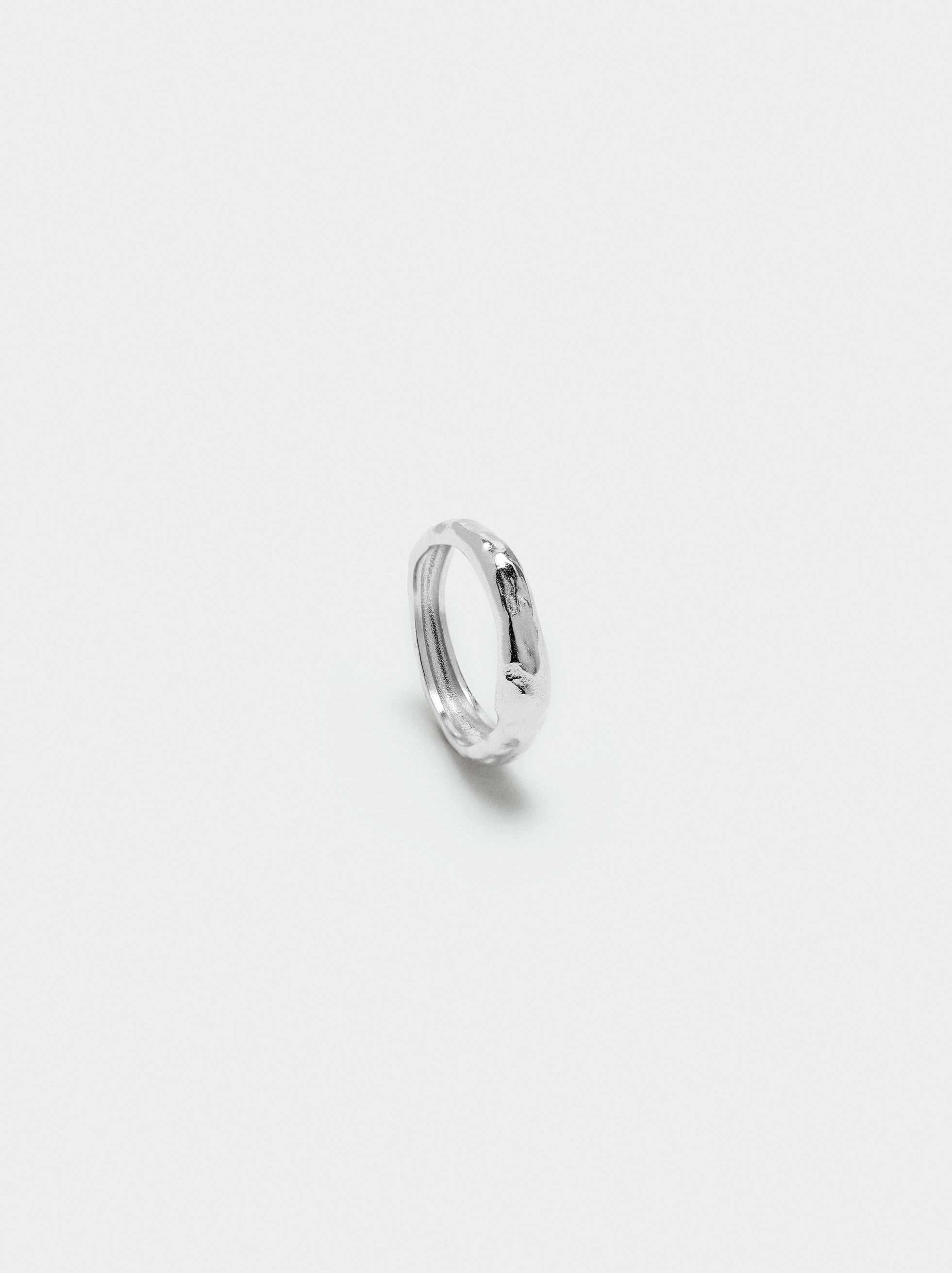 Anillo Irregular - Baño De Plata