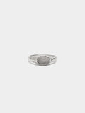 Anillo Sello Con Piedra - Baño De Plata