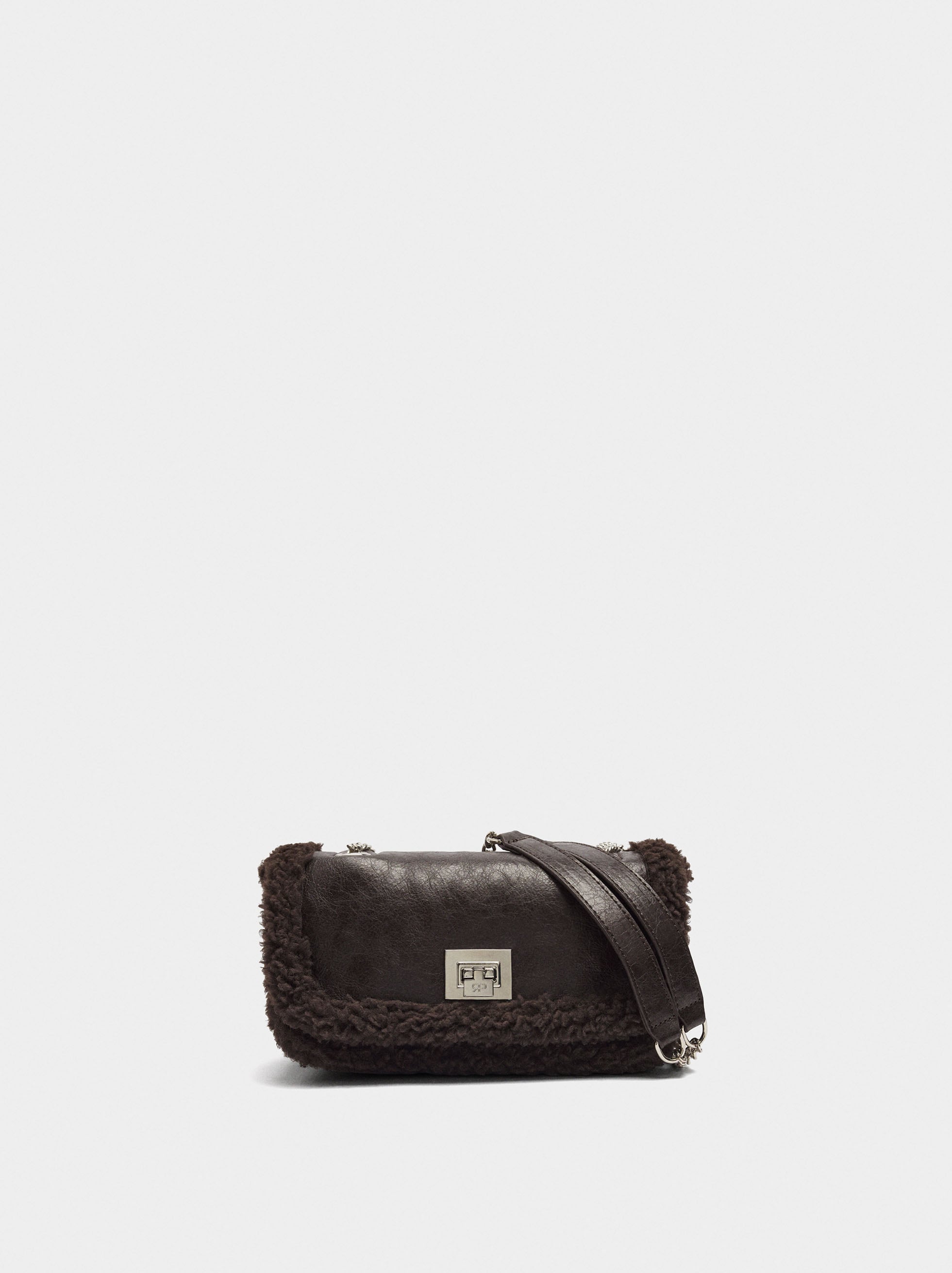 Bolso De Fiesta Bordes Efecto Pelo