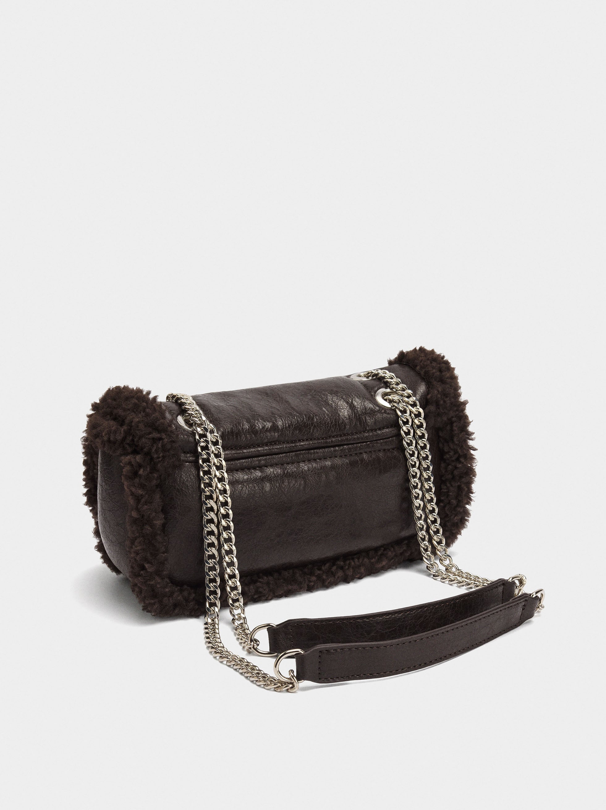 Bolso De Fiesta Bordes Efecto Pelo