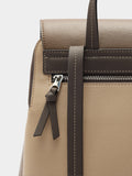 Mochila Color Block Con Solapa