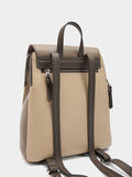 Mochila Color Block Con Solapa
