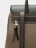 Mochila Color Block Con Solapa