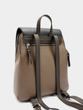 Mochila Color Block Con Solapa