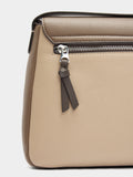 Bolso Bandolera Color Block Con Solapa