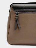 Bolso Bandolera Color Block Con Solapa