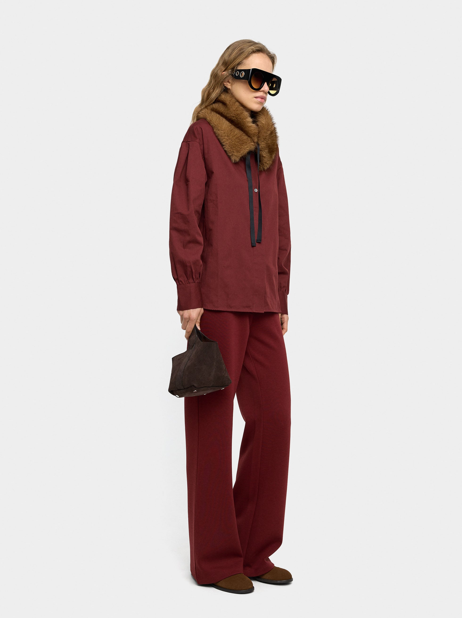 Pantalón De Mezcla De Algodón