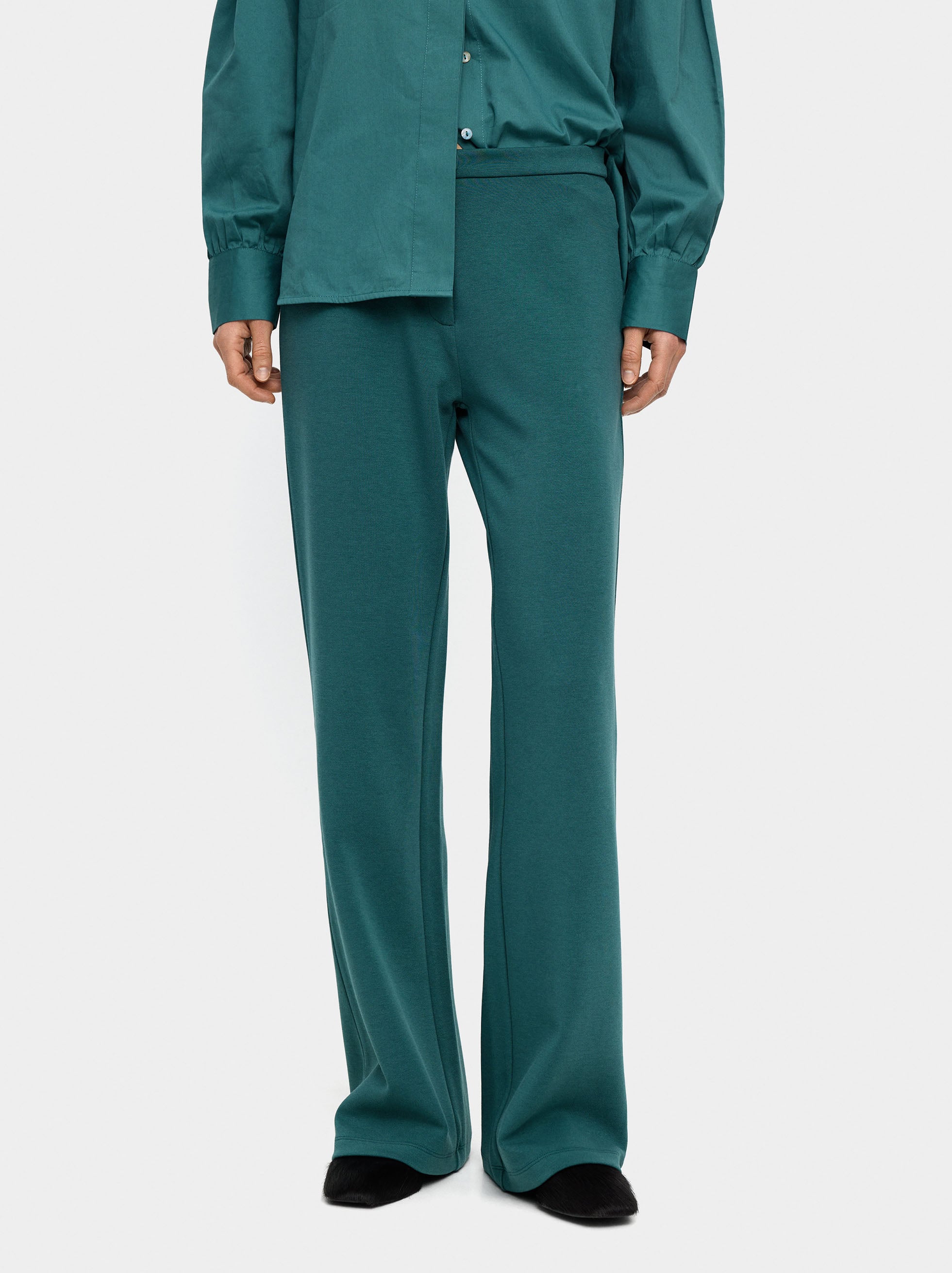 Pantalón De Mezcla De Algodón
