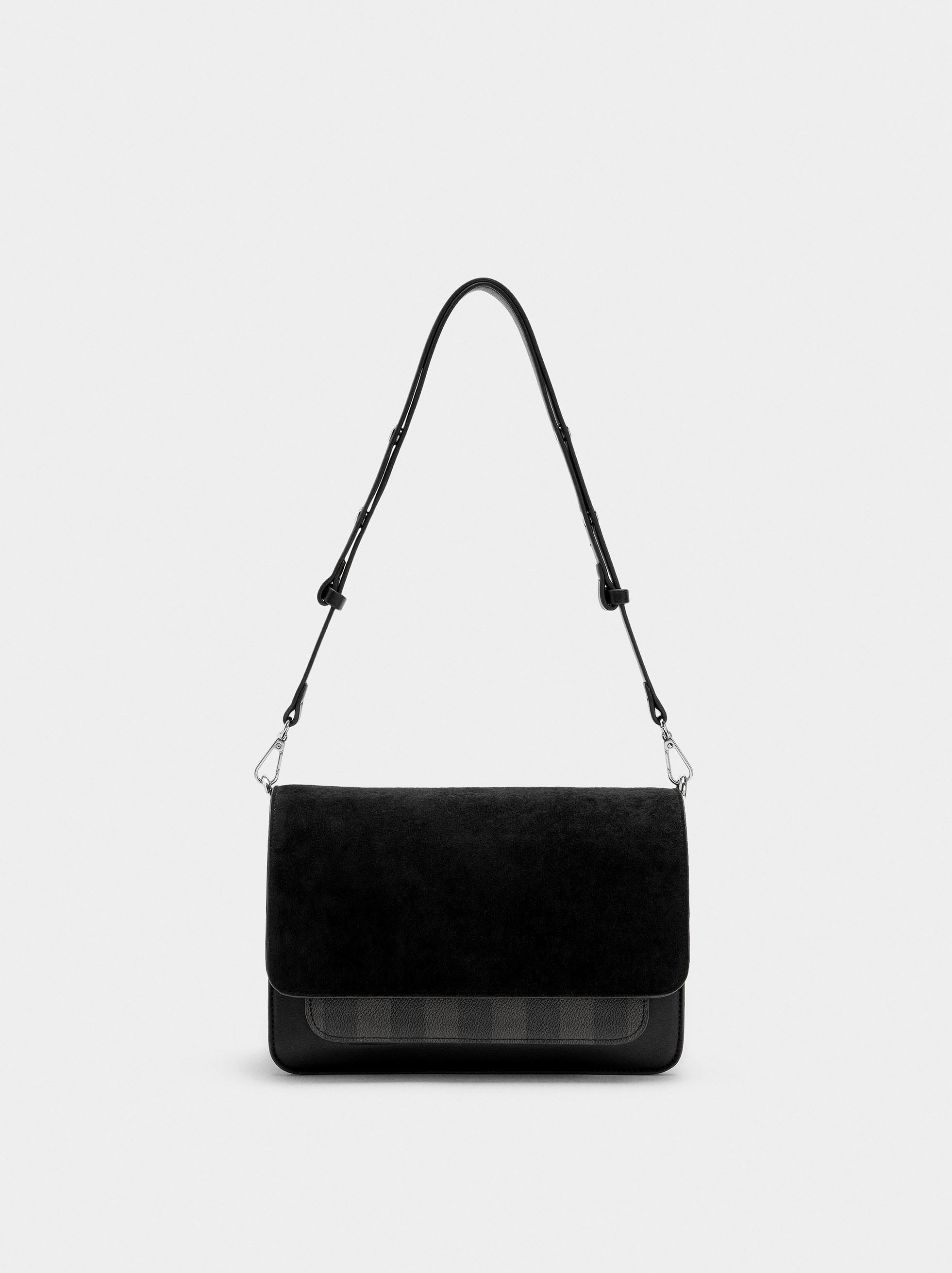 Bolso Bandolera Con Solapa