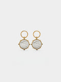 Pendientes Con Monedas Bicolor