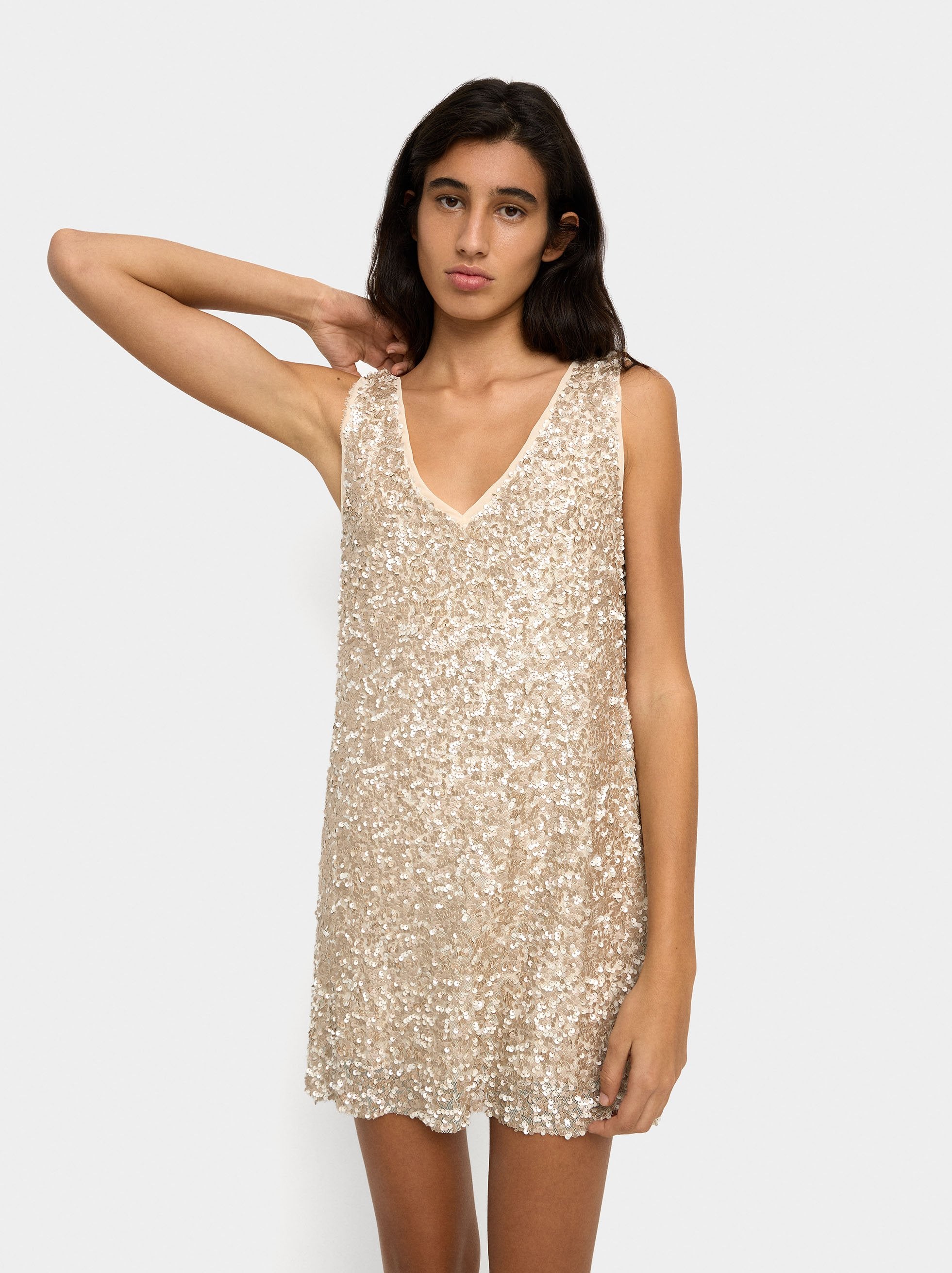 Vestido Corto De Lentejuelas