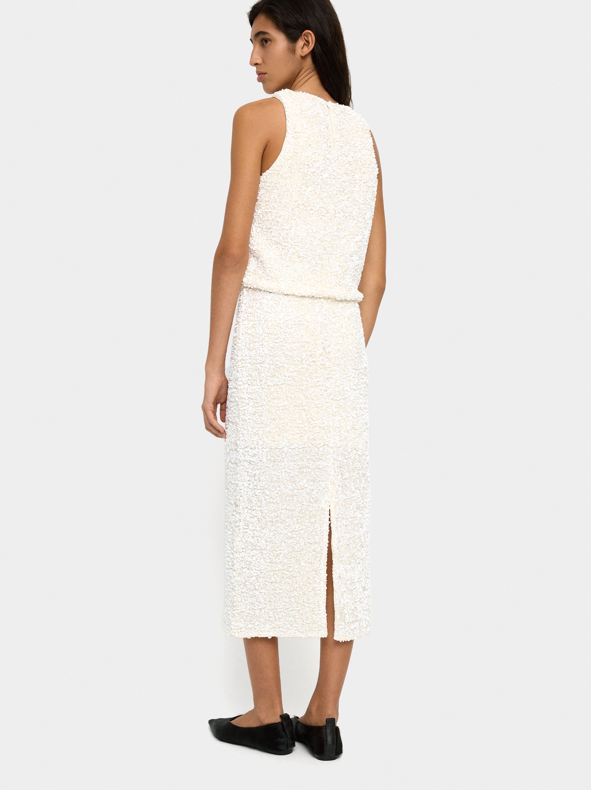 Falda Midi De Lentejuelas
