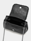 Bolso De Hombro Con Solapa Y Tachuelas