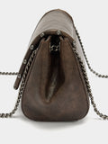 Bolso De Hombro Con Solapa Y Tachuelas