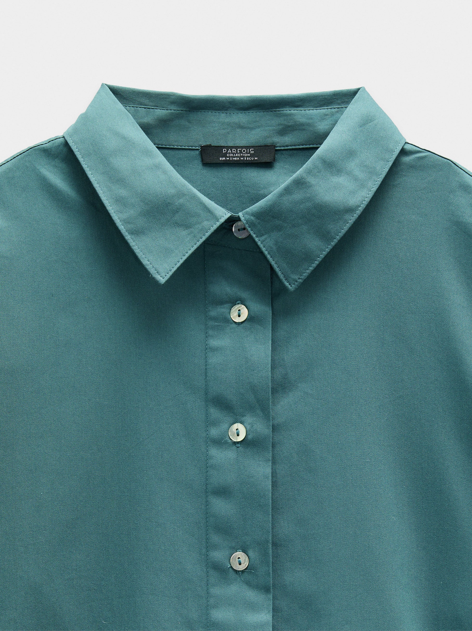 Camisa De Manga Larga 100% Algodón