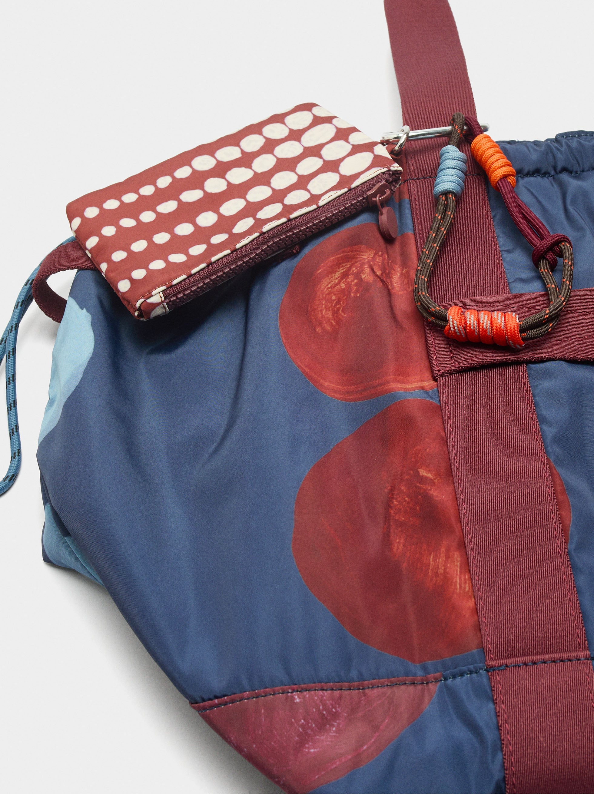 Bolso De Fin De Semana De Nylon Reversible
