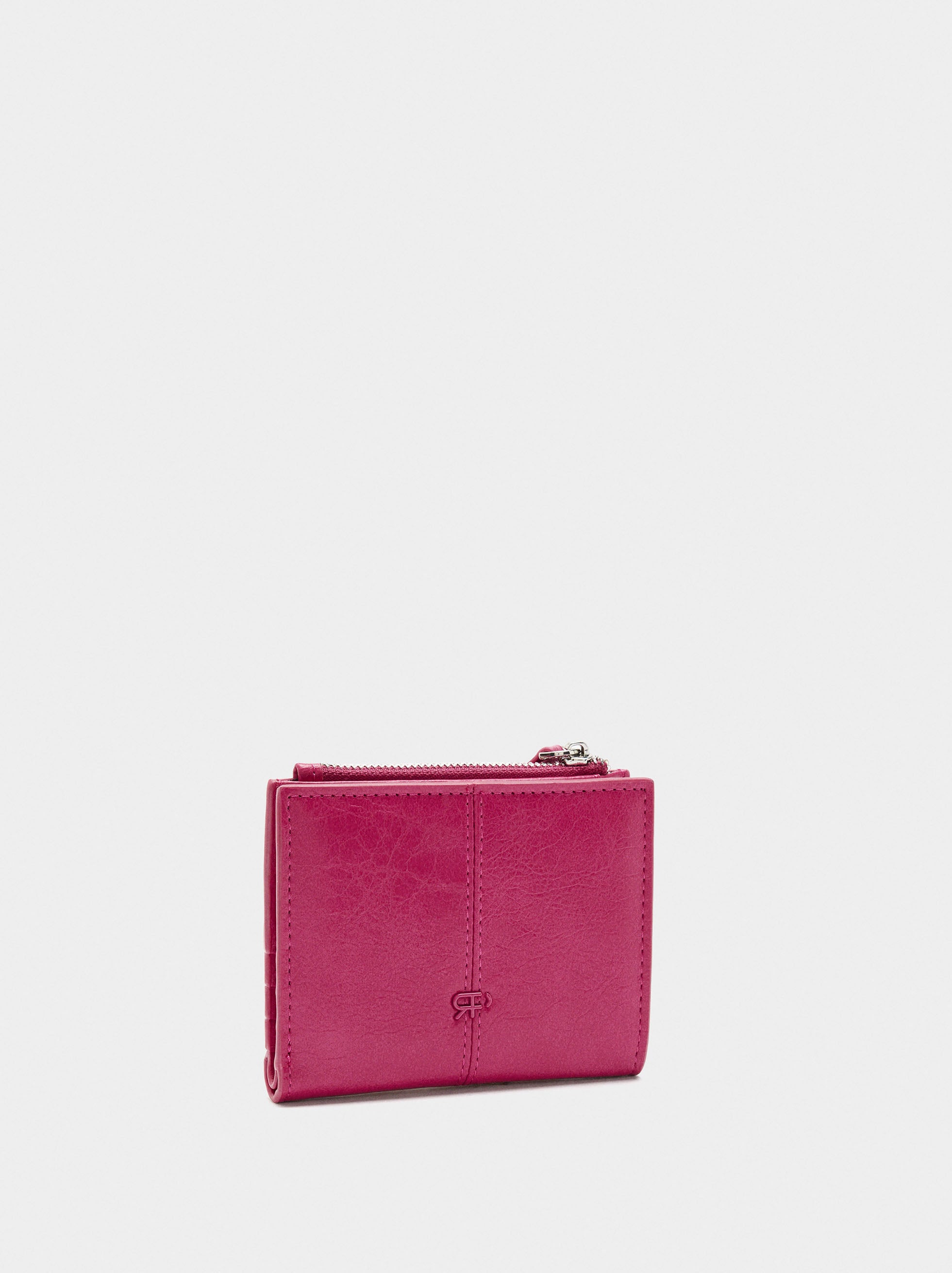 Cartera Lisa Efecto Craquelado S