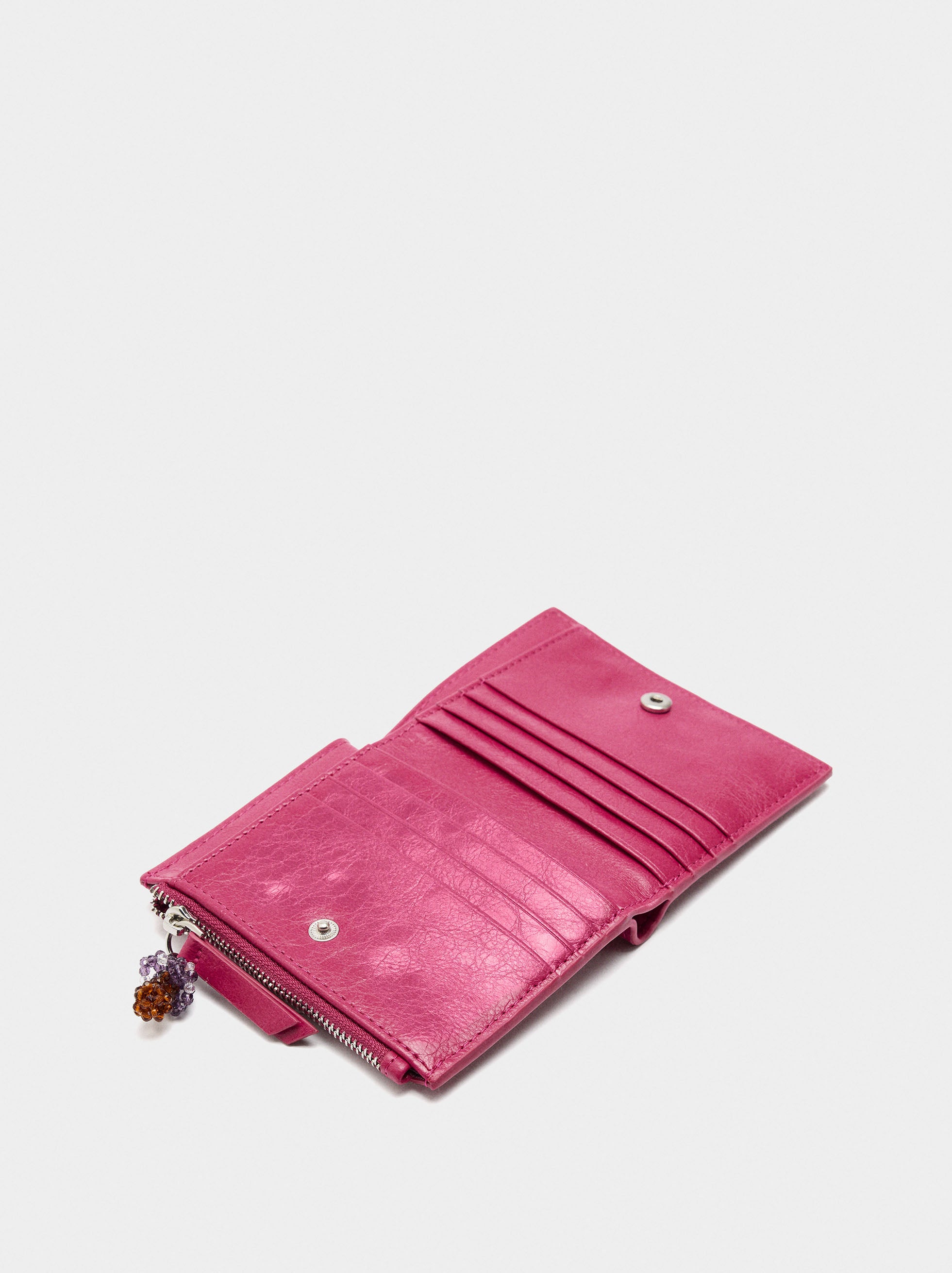 Cartera Lisa Efecto Craquelado S