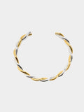 Pulsera Bicolor Con Entrelazado - Acero Inoxidable