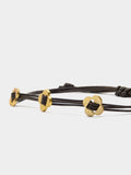 Pulsera Cordón De Piel Charms Flores