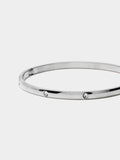 Pulsera Rígida Con Cristales - Acero Inoxidable