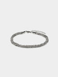 Pulsera Tubular Con Eslabones Entrelazados - Acero Inoxidable