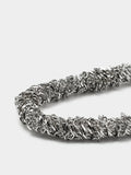 Pulsera Tubular Con Eslabones Entrelazados - Acero Inoxidable