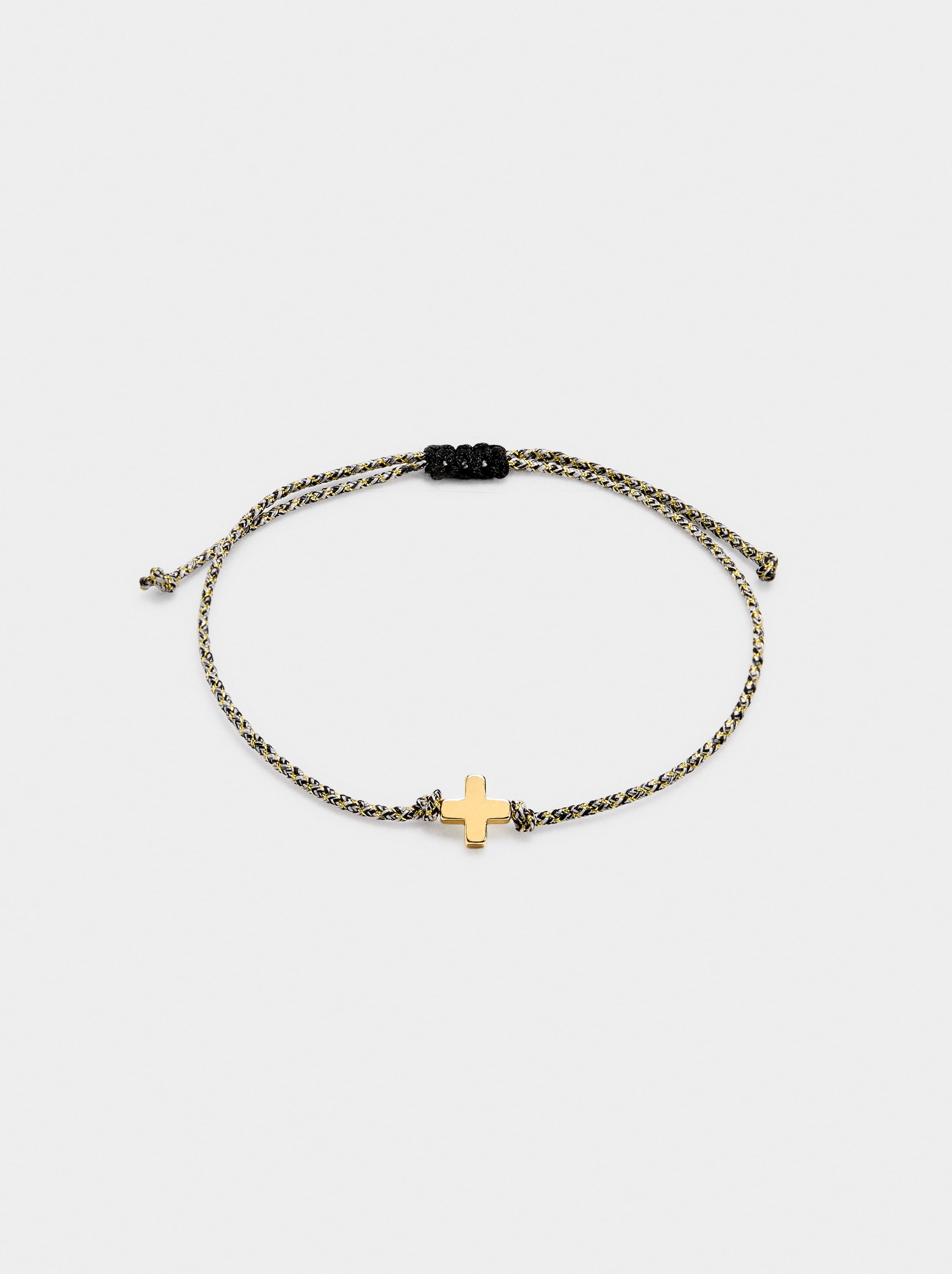Pulsera Ajustable Con Charm Cruz