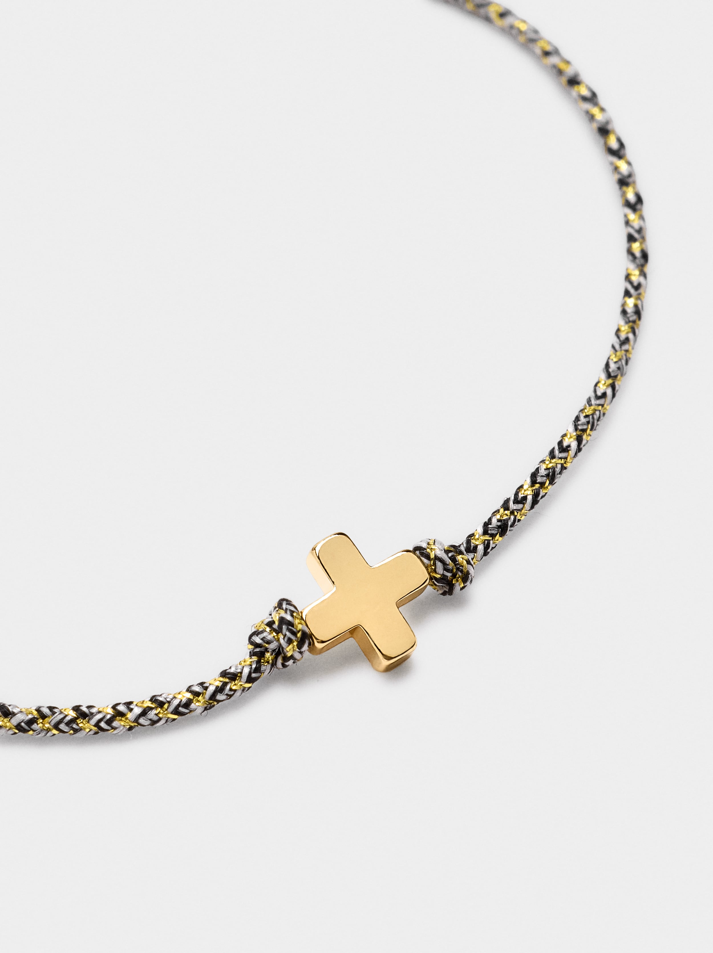 Pulsera Ajustable Con Charm Cruz