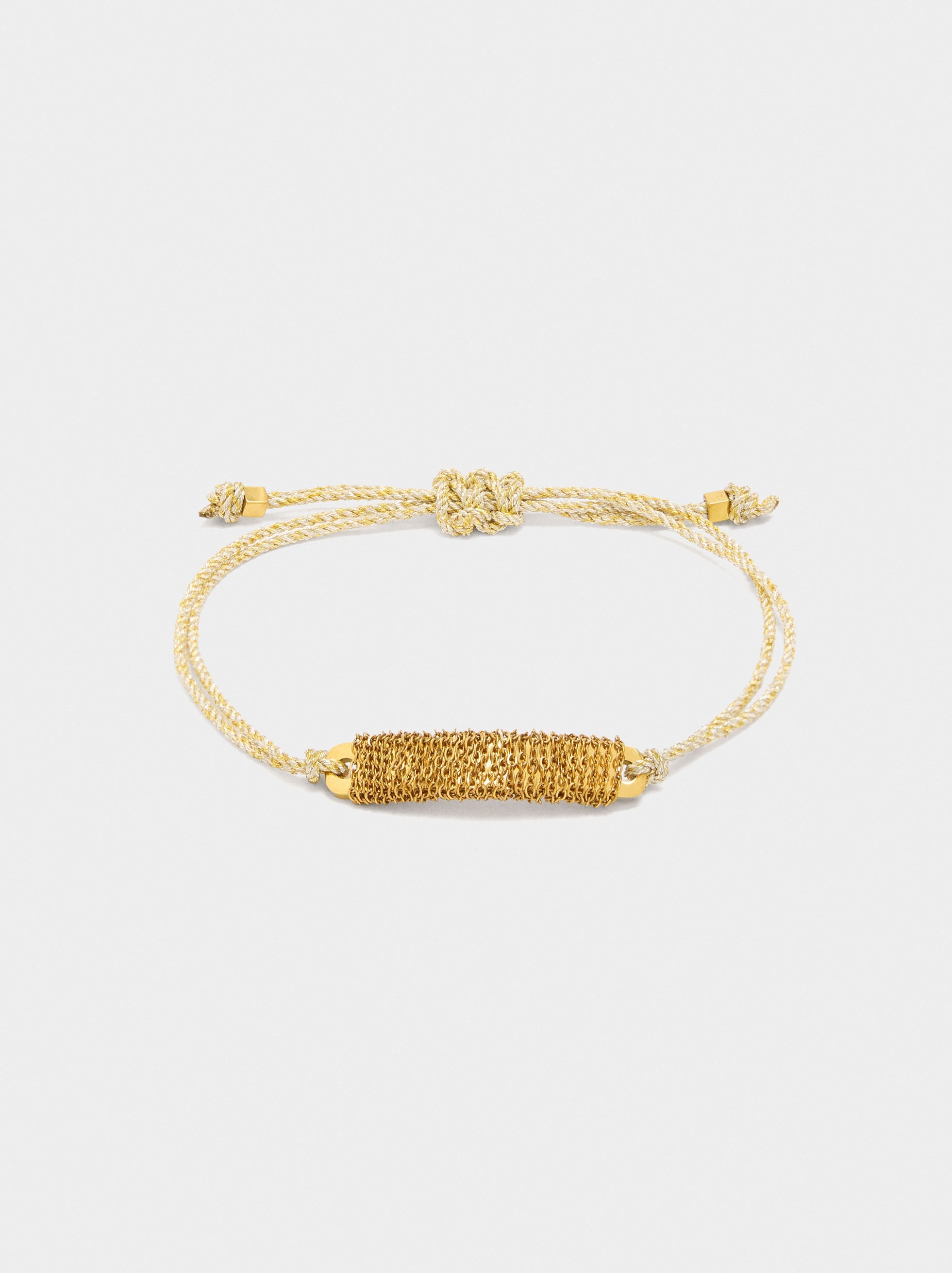 Pulsera Ajustable Placa Con Cadenas