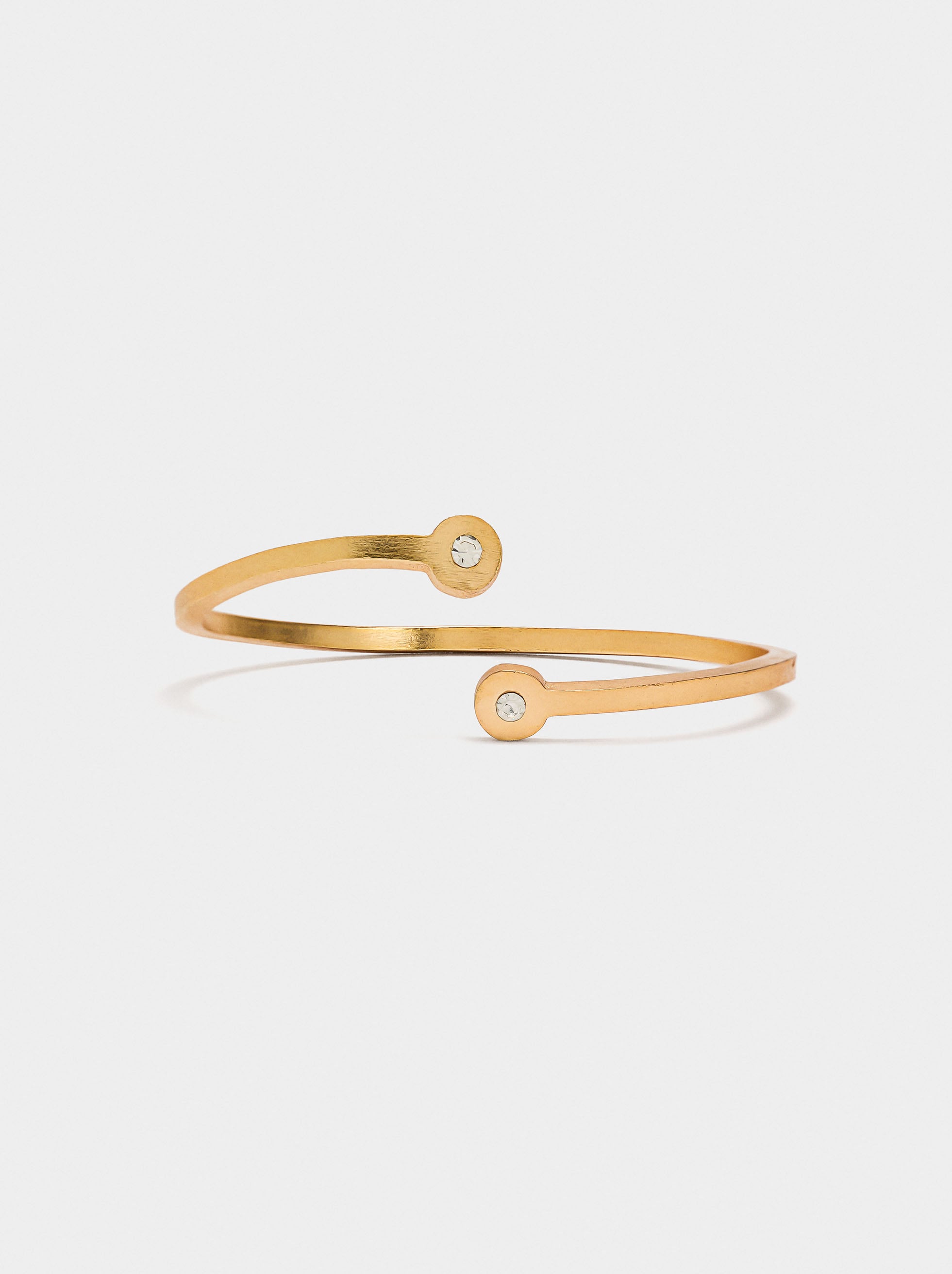 Pulsera Abierta Con Cristales
