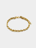 Pulsera Entrelazada Con Eslabones Y Cordón