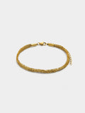 Pulsera Tubular Con Cadena Entrelazada