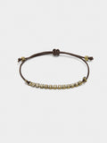 Pulsera Cordón De Piel Con Cristales