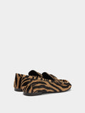 Mocasines De Piel Estampado Animal