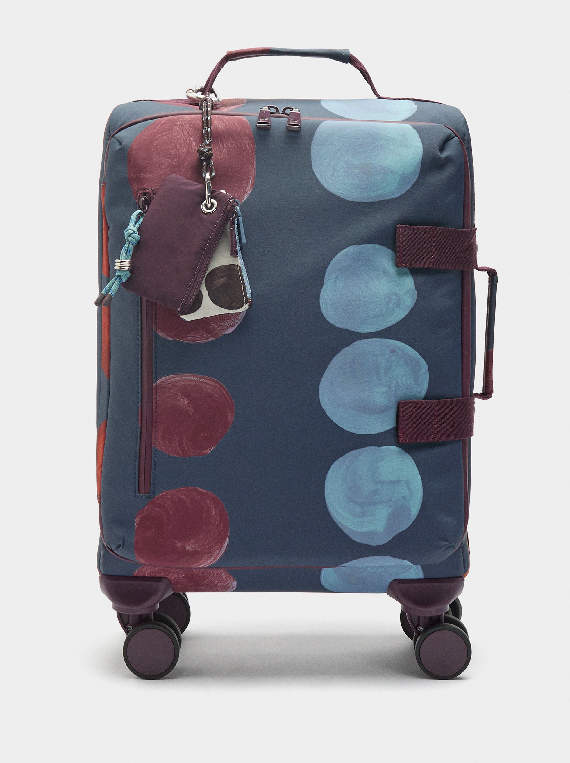 Maleta De Viaje Estampada De Nylon