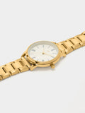 Reloj Redondo Con Pulsera De Acero Inoxidable