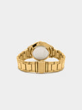 Reloj Redondo Con Pulsera De Acero Inoxidable