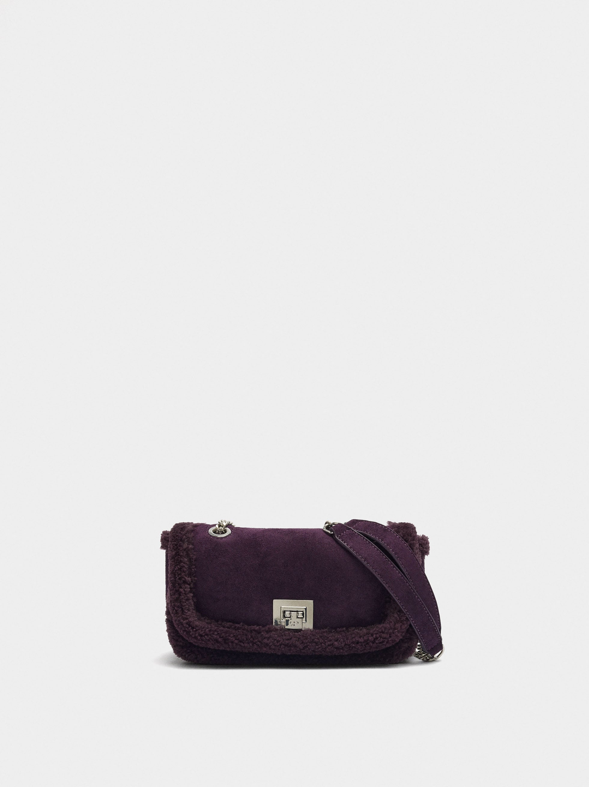 Bolso De Fiesta Bordes Efecto Pelo