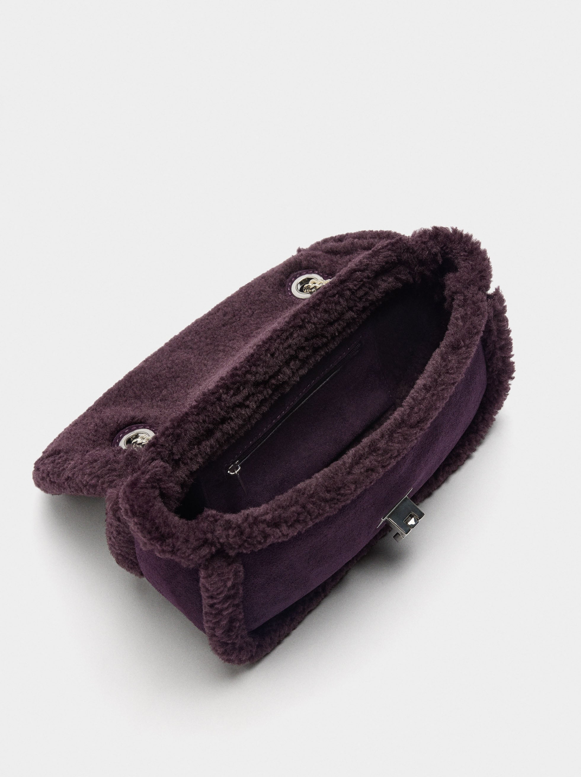 Bolso De Fiesta Bordes Efecto Pelo