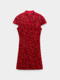 Vestido Corto De Lentejuelas