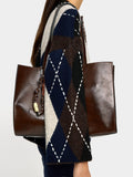 Bolso Shopper Con Colgante