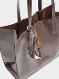 Bolso Shopper Con Colgante